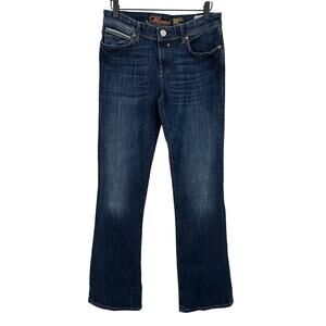 Mavi Molly women's jeans 28/33 mid rise classic bootcut blue dark wash denim